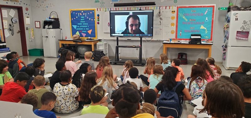 video chat with school group